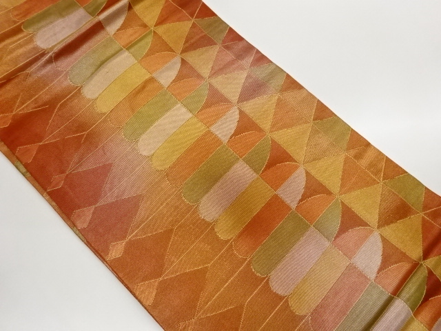 JAPANESE NAGOYA OBI / WOVEN GEOMETRIC